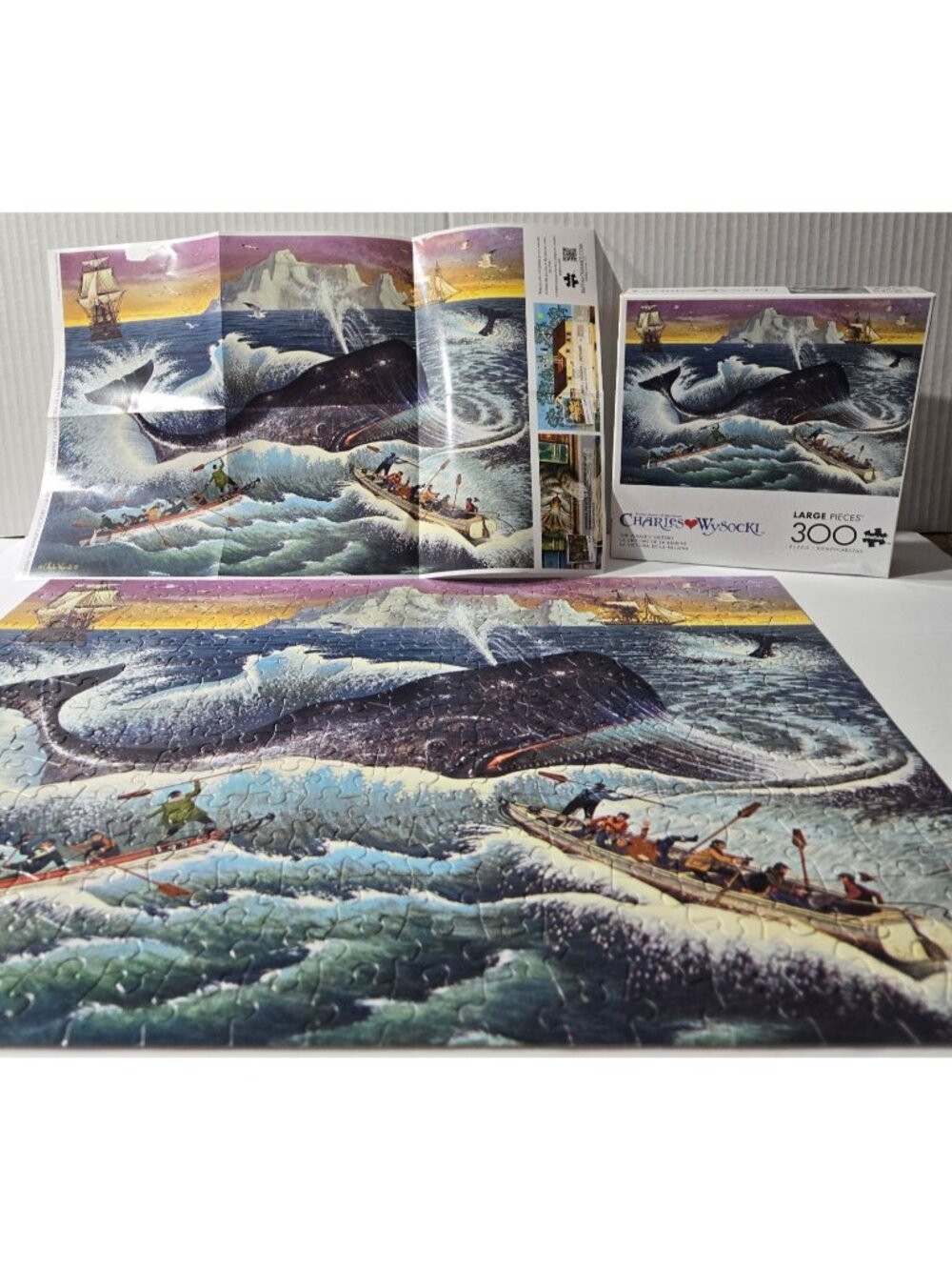 Buffalo Charles Wysocki THE WHALE'S VICTORY Jigsaw Puzzle 300 large pcs COMPLETE